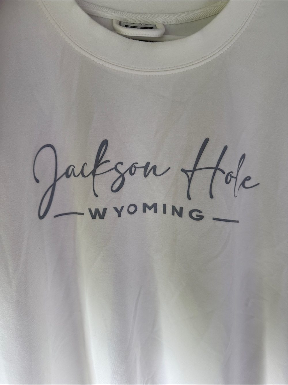Women’s large resort sweatshirt never worn. NWOT was just too large for me.